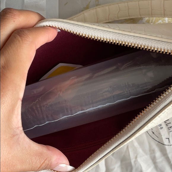 Snake cream shoulder bag - Picture 4 of 5